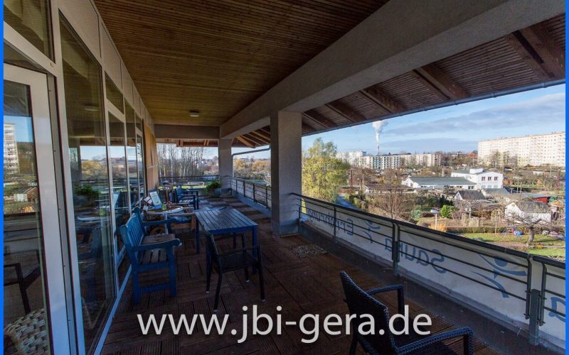 Terrasse Saunabereich Fitnesscenter