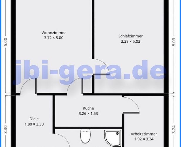 1432 Grundriss WE 3 2.OG