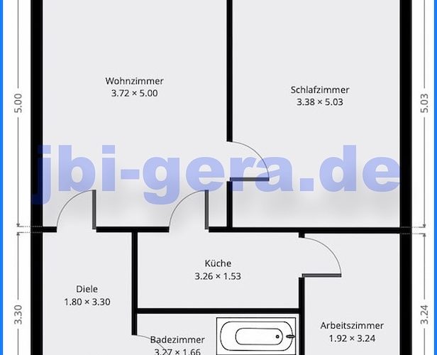 1432 Grundriss WE 2 1.OG