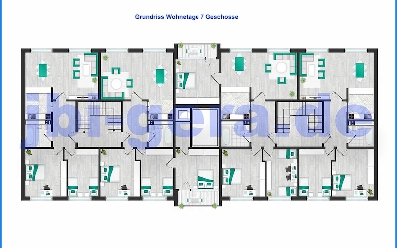 1427 Grundriss Wohnetage 7 Geschosse