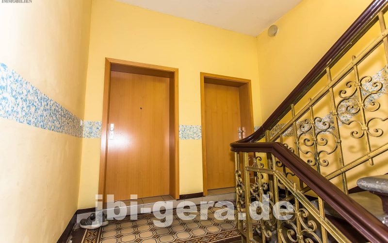 Eingang der Wohnungen