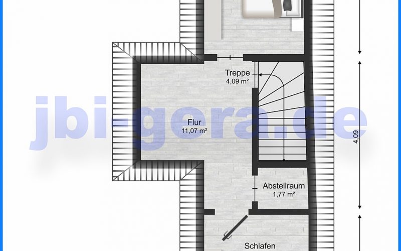 Grundriss Vorderhaus DG